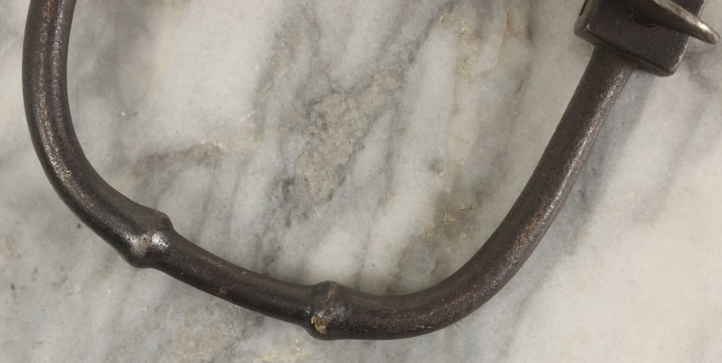 Lot 115 - Handmade Antique Drill Bit Brace With Maker's Mark, Illegible, (F.C. Beher ?)