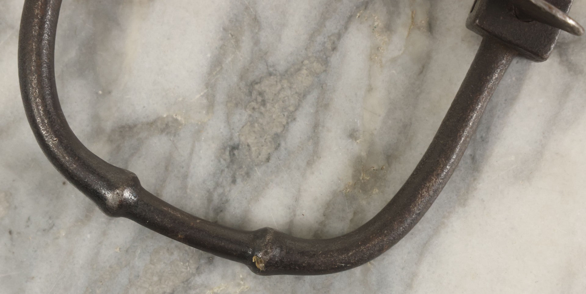 Lot 115 - Handmade Antique Drill Bit Brace With Maker's Mark, Illegible, (F.C. Beher ?)