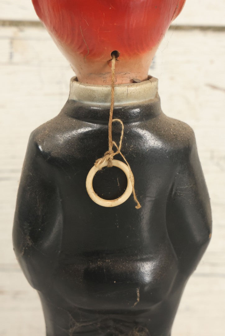 Lot 118 - Vintage Charlie Mccarthy Composition Doll Toy Ventriloquist Dummy, Note Mouth Does Not Work, Big Loss To Foot