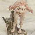 Lot 123 - Vintage Painted Bisque Grotesque Whimsical Character Named "Buzi" With Long Nose
