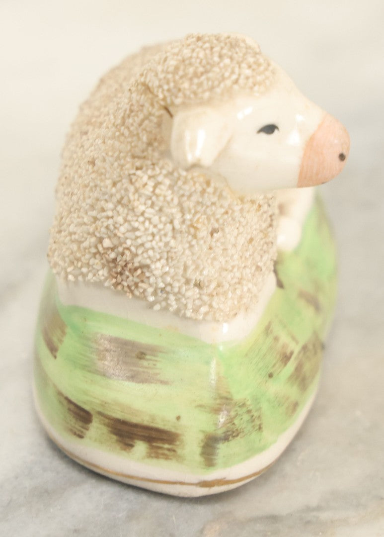 Lot 125 - Antique Small Size Staffordshire Lamb Figurine