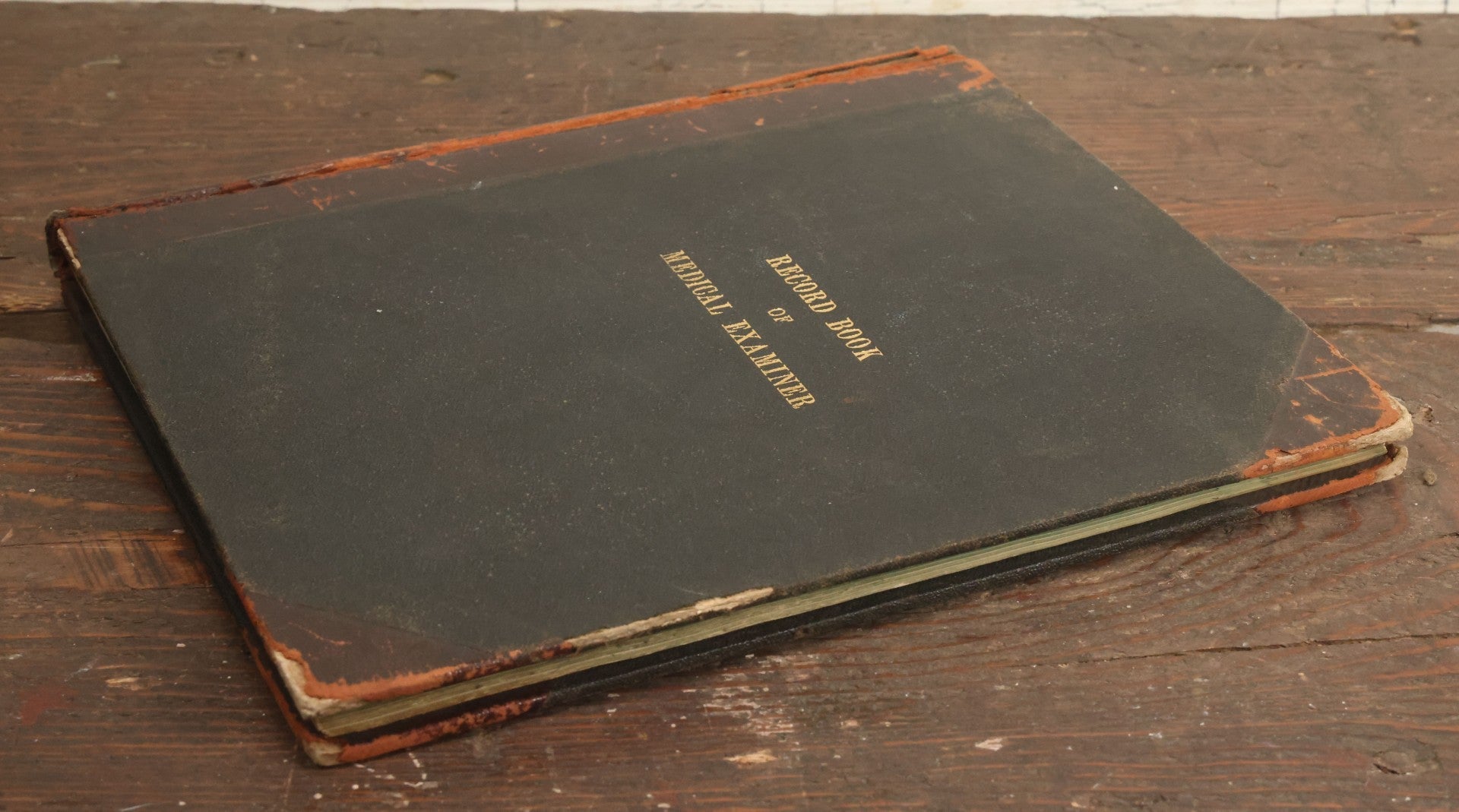 Lot 001 - Antique Record Book Of Medical Examiner Belonging To Theodore Spalding Bacon, Associate Medical Examiner, County Of Hampden, Massachusetts, District No. 2, Containing Many Handwritten Medical Reports And Autopsy Notes, Year Of 1908