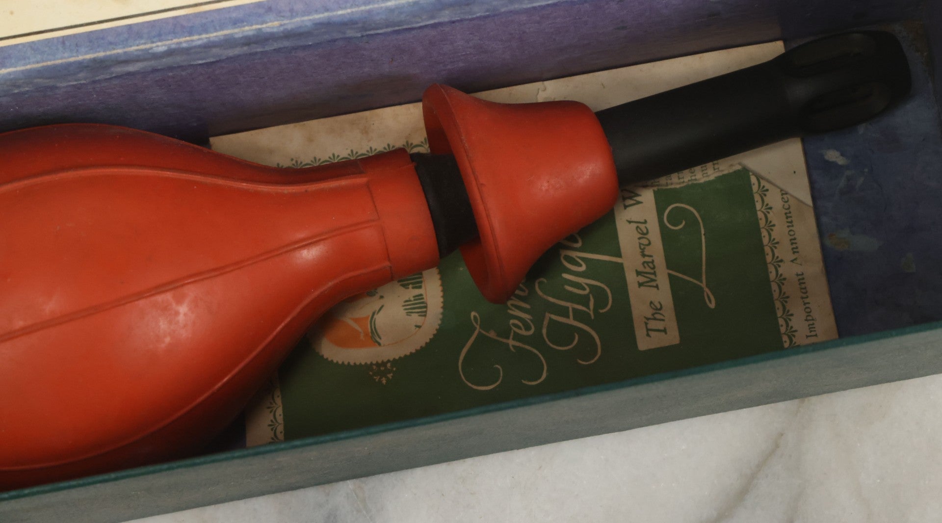 Lot 003 - Antique Medical Device, The Marvel "Whirling" Spray, Cleansing Douche, In Box, Manufactured By The Marvel Co., New Haven, Connecticut, With Original Booklet