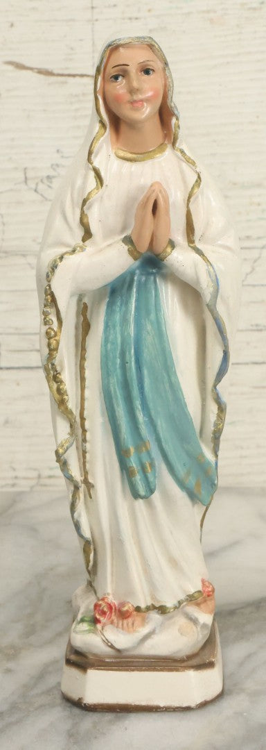 Lot 011 - Vintage Chalkware Praying Virgin Mary Statue
