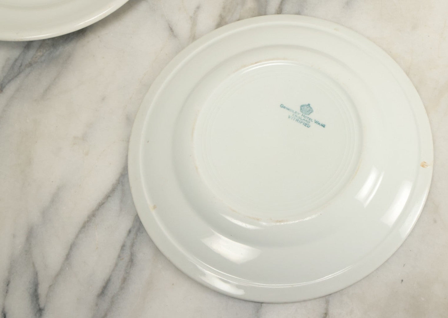 Lot 022 - Grouping Of Three Odd Fellows I.O.O.F. Milford Lodge No. 223, Massachusetts, Dinnerware Plates, By Grindley Hotel Ware, England