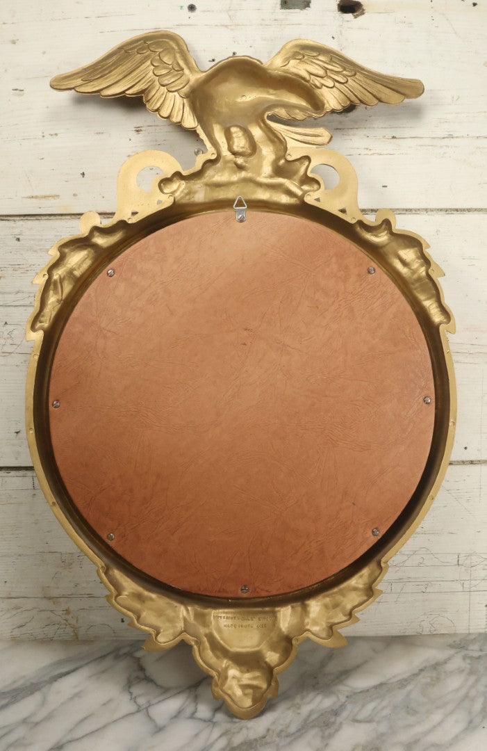 Lot 025 - Vintage Syroco Eagle Convex Mirror Wall Hanger, By Syroco Inc., No. 4010, Copyright 1960