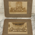 Lot 039 - Pair Of Antique Boarded Photographs Of School Children Outside Of Schoolhouse, Including Hall Place School, Exeter, New Hampshire