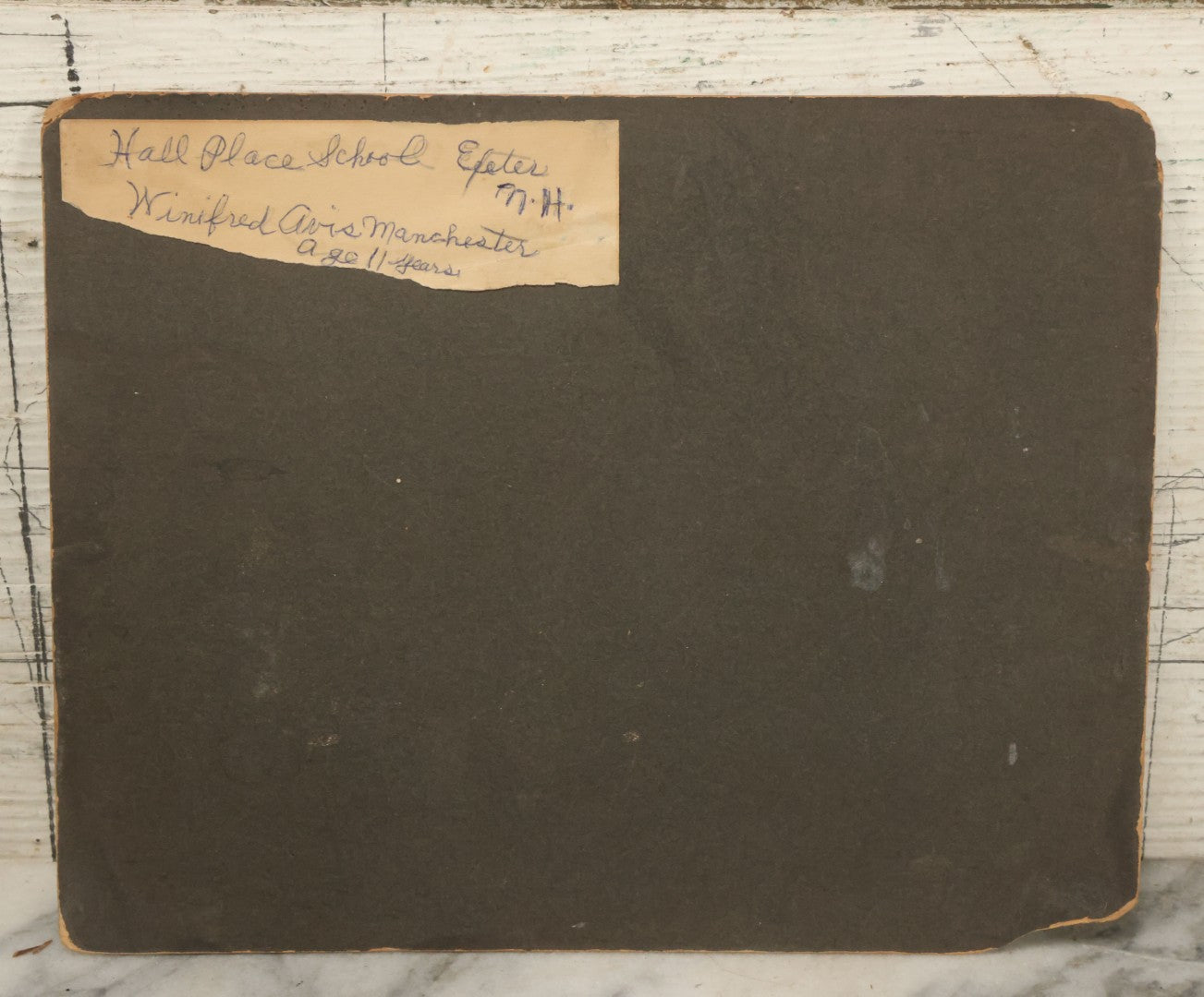 Lot 039 - Pair Of Antique Boarded Photographs Of School Children Outside Of Schoolhouse, Including Hall Place School, Exeter, New Hampshire