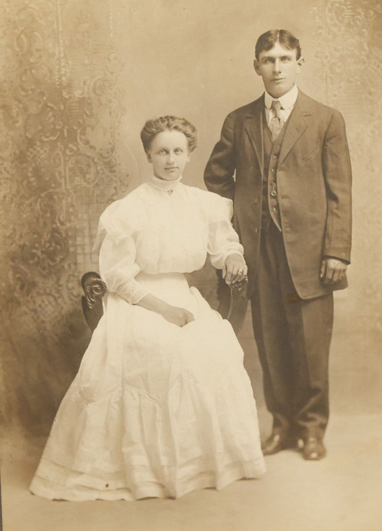 Lot 043 - Grouping Of Thirteen Antique Boarded And Cabinet Card Photographs Of Men, Women And Children, Some With Identifications, Mostly Out Of Wisconsin