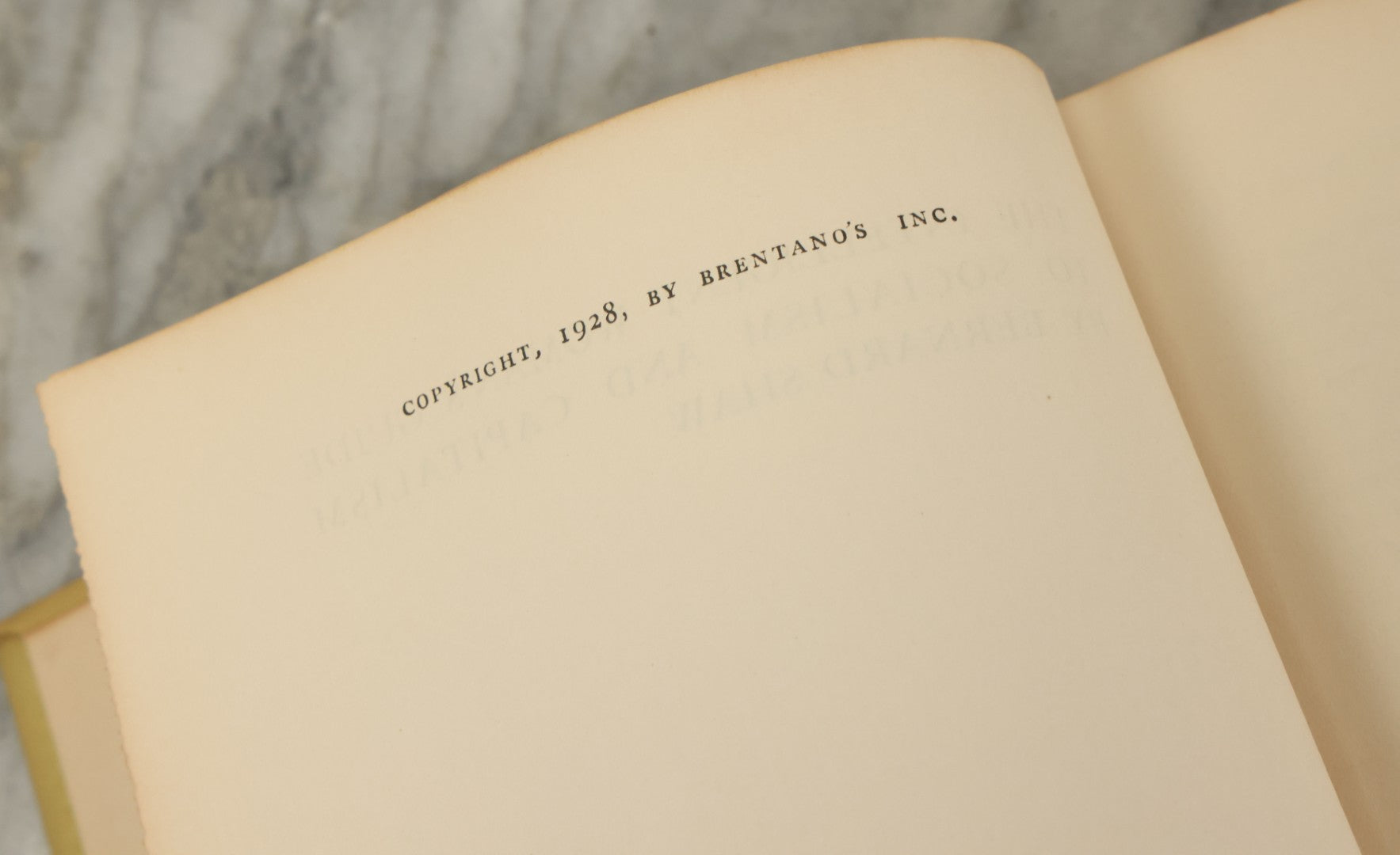 Lot 053 - "The Intelligent Woman's Guide To Socialism And Capitalism", Vintage Book By Bernard Shaw, Brentano's Publishers, New York, First Printing, June, 1928