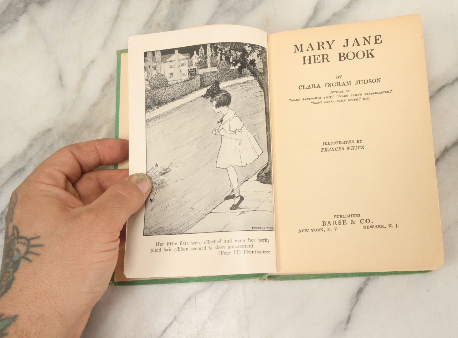 Lot 054 - "Mary Jane, Her Book" Antique Childrens Novel By Clara Ingram Judson, Illustrated By Frances White, Barse & Co., Publishers, New York, 1918