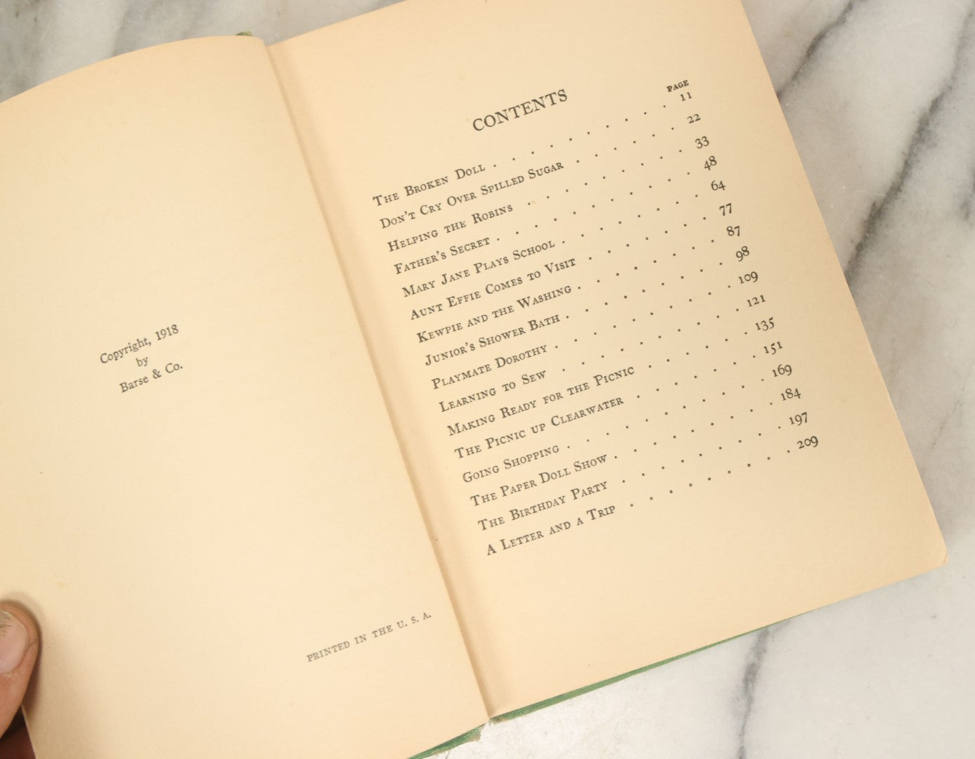 Lot 054 - "Mary Jane, Her Book" Antique Childrens Novel By Clara Ingram Judson, Illustrated By Frances White, Barse & Co., Publishers, New York, 1918