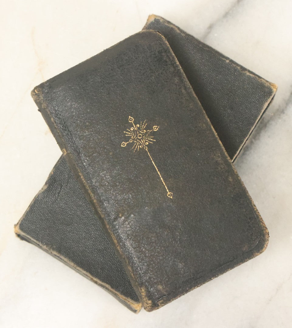 Lot 057 - "Le Bijou Des Paroissiens" (The Parishioners Jewel) Miniature Vintage Religious Book With Folio