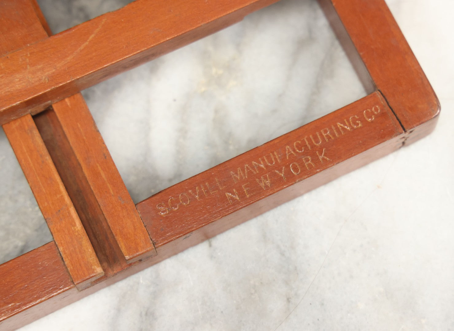Lot 001 - Antique Wooden Camera By American Optical Company, Scovill Manufacturing Company, Proprietors, With New York, With Lens (Does Not Fit Camera) And Case From M.B. Loughman Photographic Apparatus, Boston - See Condition Notes