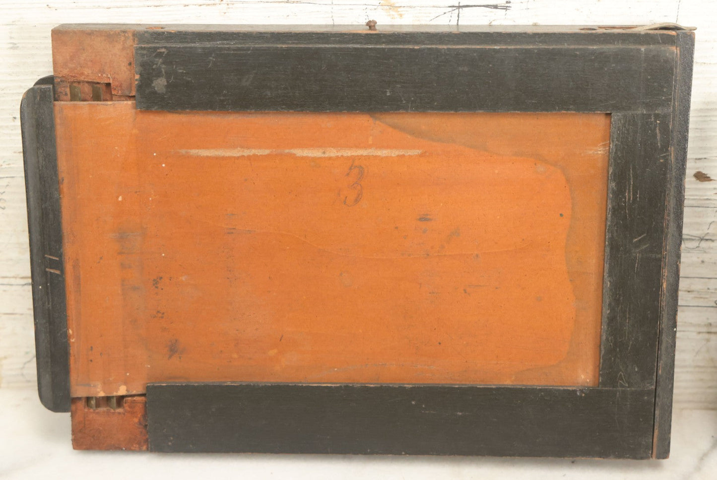 Lot 001 - Antique Wooden Camera By American Optical Company, Scovill Manufacturing Company, Proprietors, With New York, With Lens (Does Not Fit Camera) And Case From M.B. Loughman Photographic Apparatus, Boston - See Condition Notes