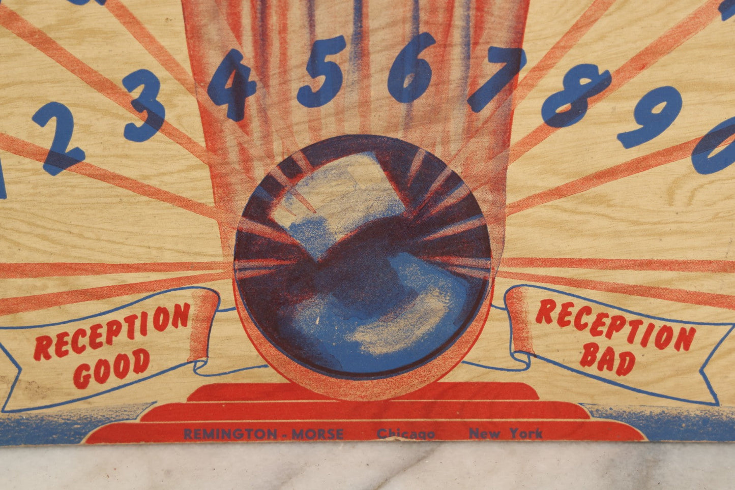 Lot 004 - Vintage Mystic Answer Board Ouija Talking Spirit Board, Copyright 1944 By J.S.W., Remington-Morse, Chicago & New York