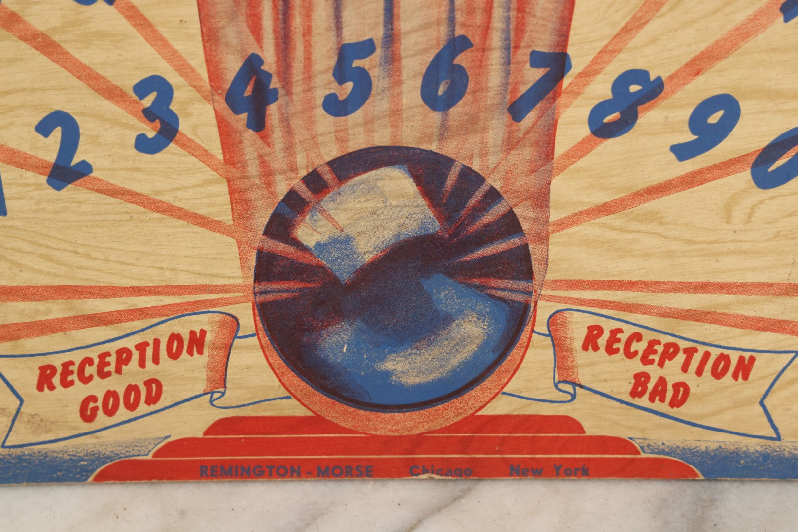Lot 004 - Vintage Mystic Answer Board Ouija Talking Spirit Board, Copyright 1944 By J.S.W., Remington-Morse, Chicago & New York