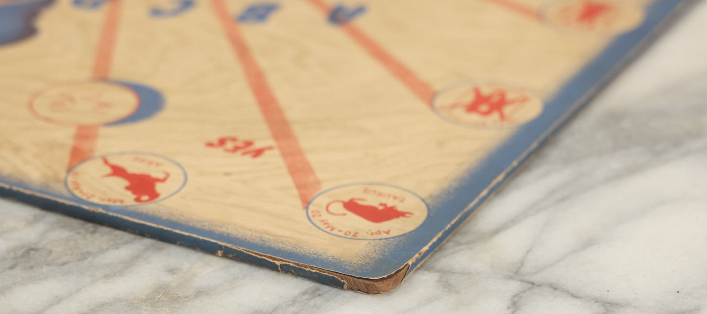 Lot 004 - Vintage Mystic Answer Board Ouija Talking Spirit Board, Copyright 1944 By J.S.W., Remington-Morse, Chicago & New York