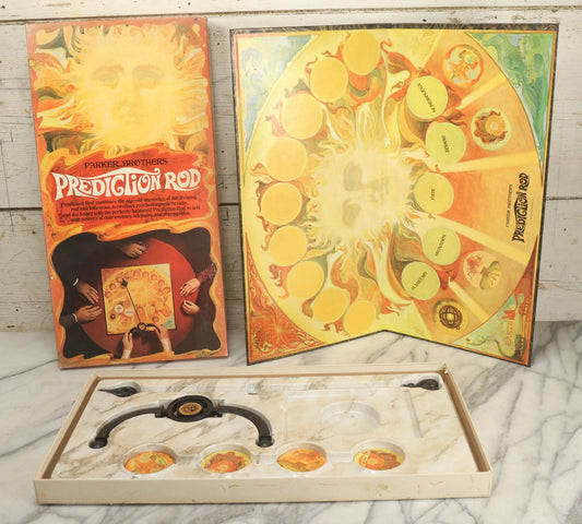 Lot 005 - Vintage Parker Brothers Prediction Rod Divining Rod Occult Game, Copyright Reuben Klamer And Associates, 1970, Note Missing Pieces, Incomplete