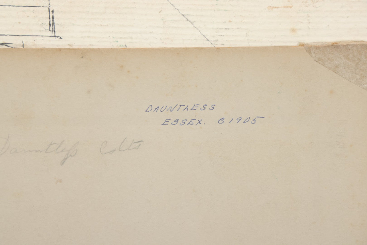 Lot 099 - Pair Of Antique Boarded Photographs Of  19th Century Wooden Yacht Schooner "Dauntless," Photographed In Essex Connecticut, Circa 1905
