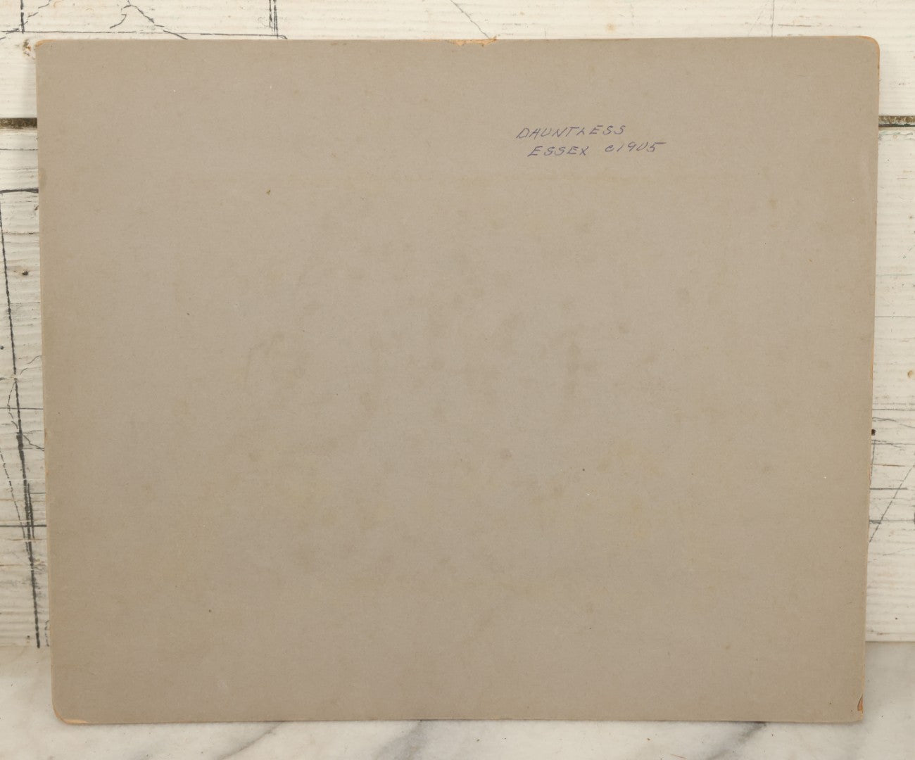 Lot 099 - Pair Of Antique Boarded Photographs Of  19th Century Wooden Yacht Schooner "Dauntless," Photographed In Essex Connecticut, Circa 1905