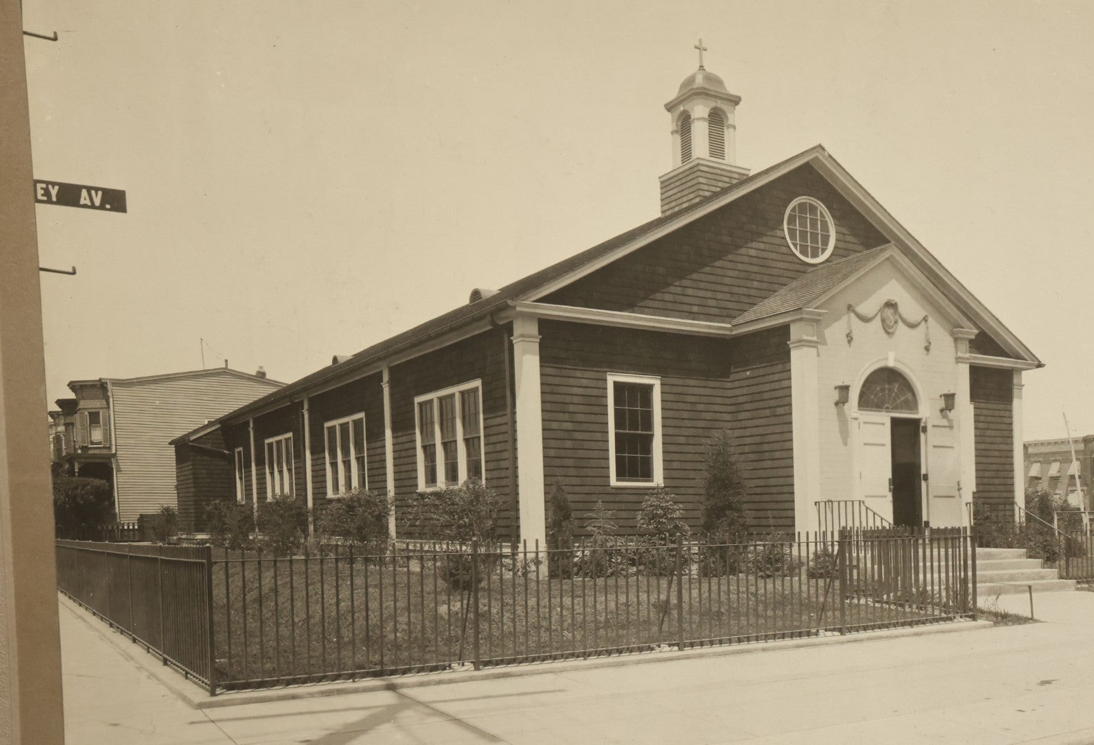Lot 101 - Grouping Of Five Antique Boarded Photographs Of Churches, Likely In And Around New York City, Capitol Photo Service, Commercial Photographers, New York City