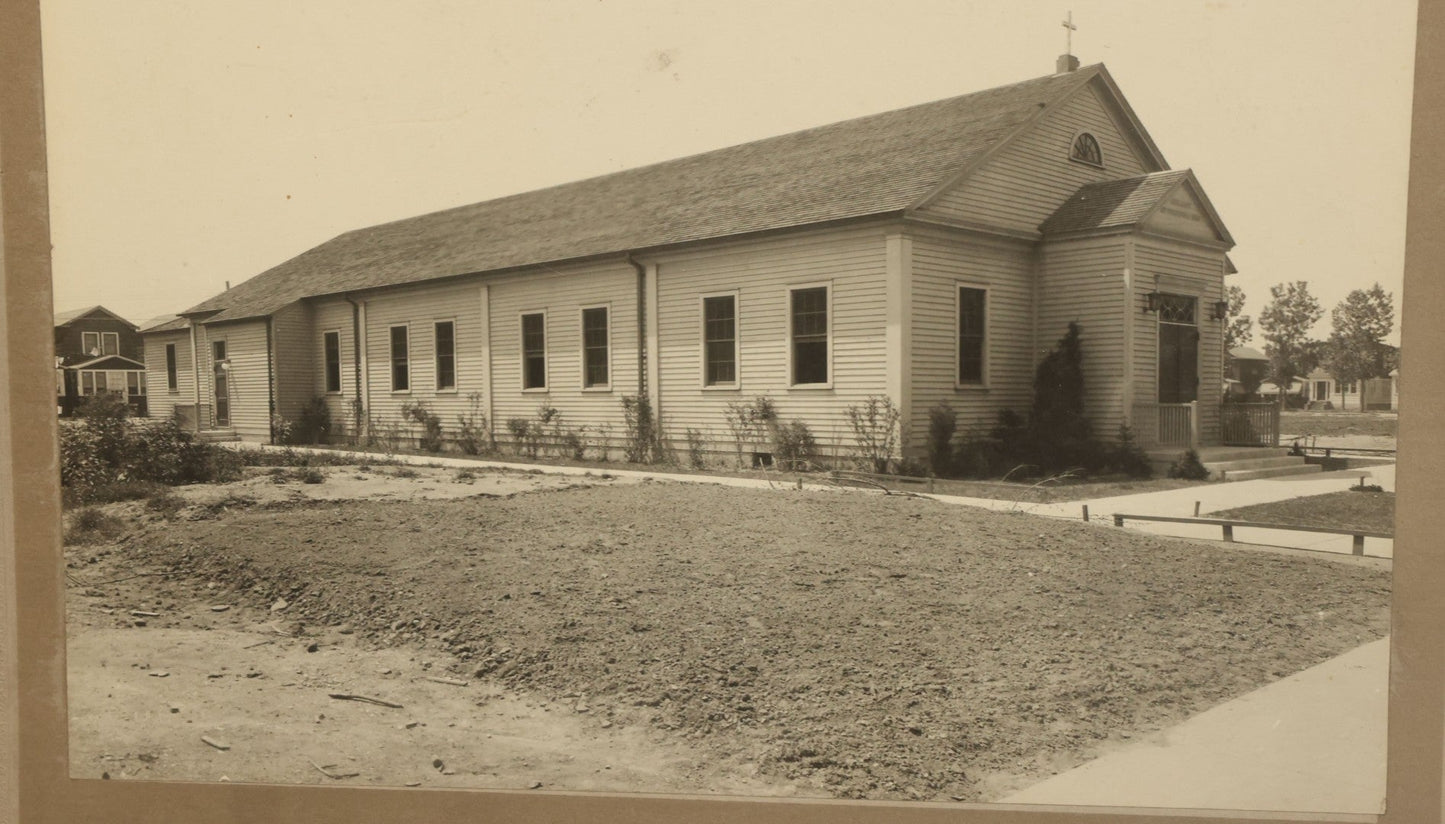 Lot 101 - Grouping Of Five Antique Boarded Photographs Of Churches, Likely In And Around New York City, Capitol Photo Service, Commercial Photographers, New York City