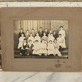 Lot 103 - Grouping Of Three Antique Boarded Photographs Including School Children With Diplomas, Grouping Outdoors In Gardiner, Maine, And Class Of School Children In Front Of Brick Wall