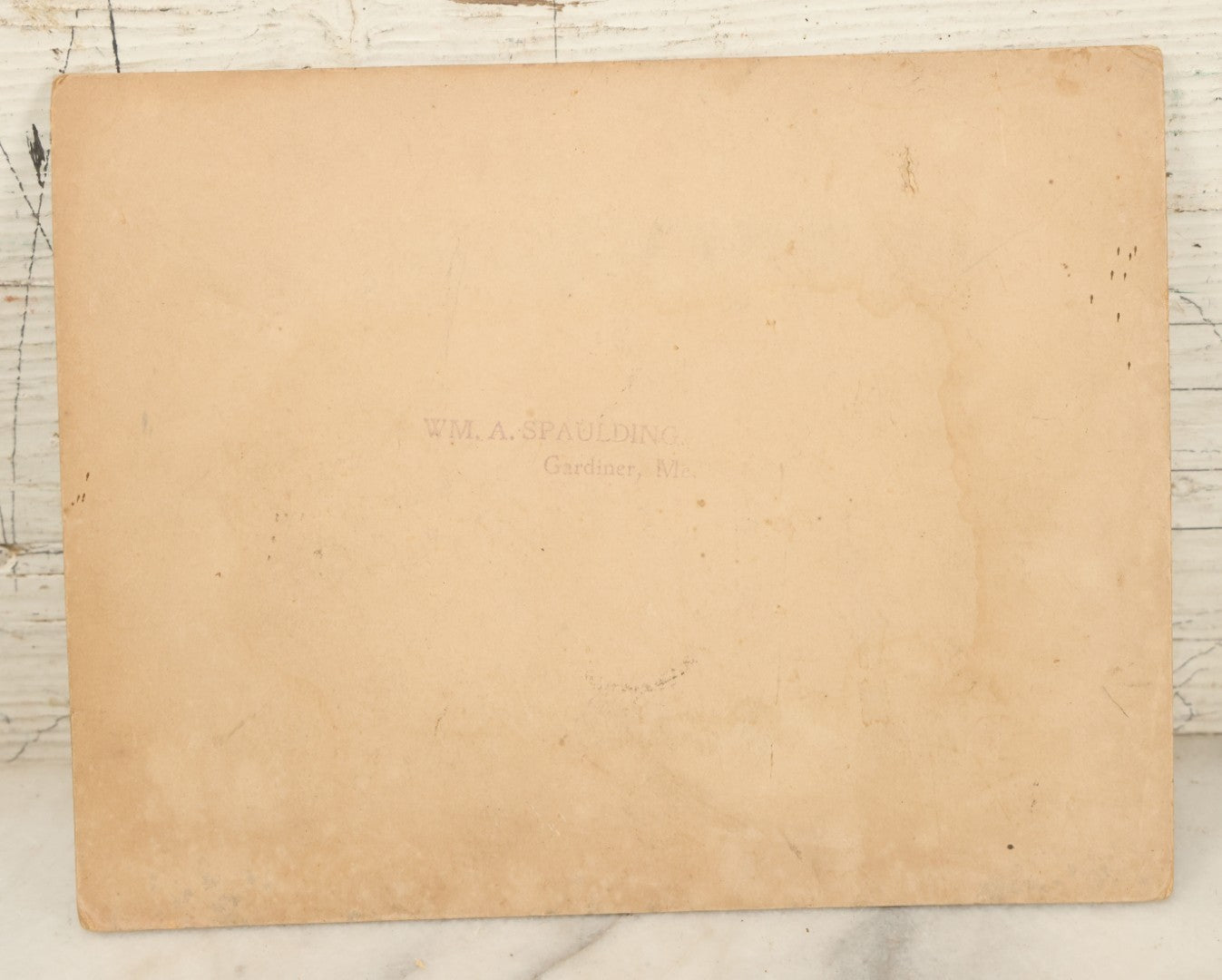 Lot 103 - Grouping Of Three Antique Boarded Photographs Including School Children With Diplomas, Grouping Outdoors In Gardiner, Maine, And Class Of School Children In Front Of Brick Wall