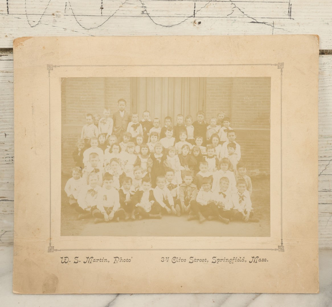 Lot 104 - Grouping Of Four Antique Boarded Photographs Of School Children, Including Springfield, Massachusetts, Others