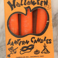Lot 110 - Vintage Box Of Orange Halloween Candles, Quantity Three (One Missing), "Lantern Candles" With Pumpkin Cut Out Box Design, By Candle-Lite Inc., Cincinnati, Ohio