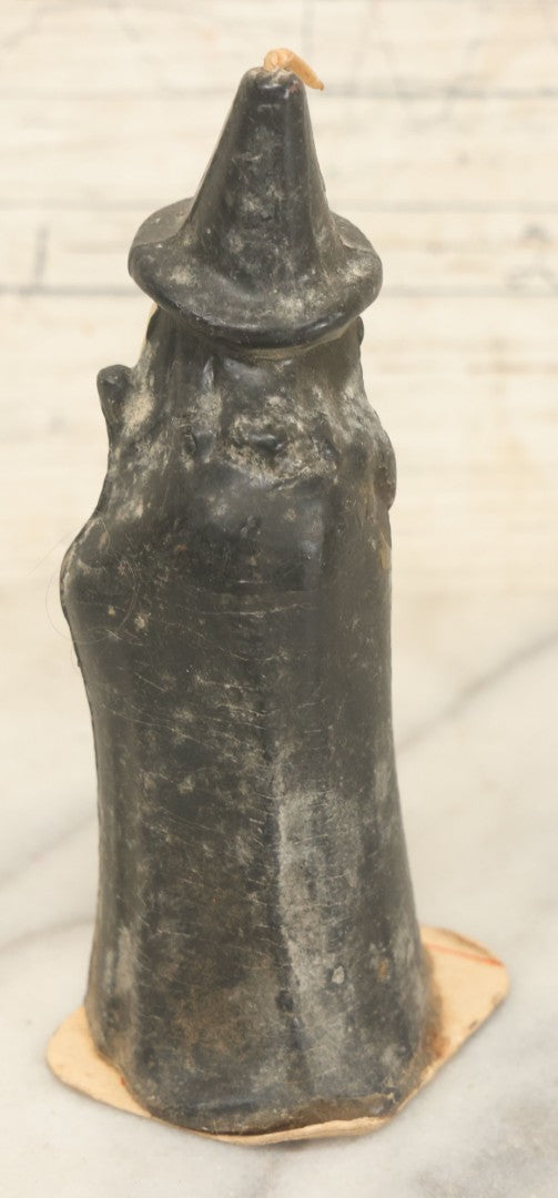 Lot 111 - Pair Of Vintage Halloween Wax Candle Figures Including Witch And Dracula, 5-3/8" And 5-3/4" Height Respectively