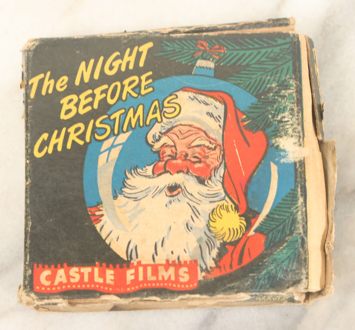 Lot 116 - Vintage "The Night Before Christmas" 16Mm Motion Picture Film, By Castle Films, No. 807, In Box, Note Box Worn