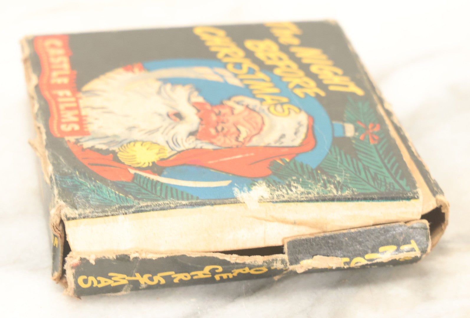 Lot 116 - Vintage "The Night Before Christmas" 16Mm Motion Picture Film, By Castle Films, No. 807, In Box, Note Box Worn