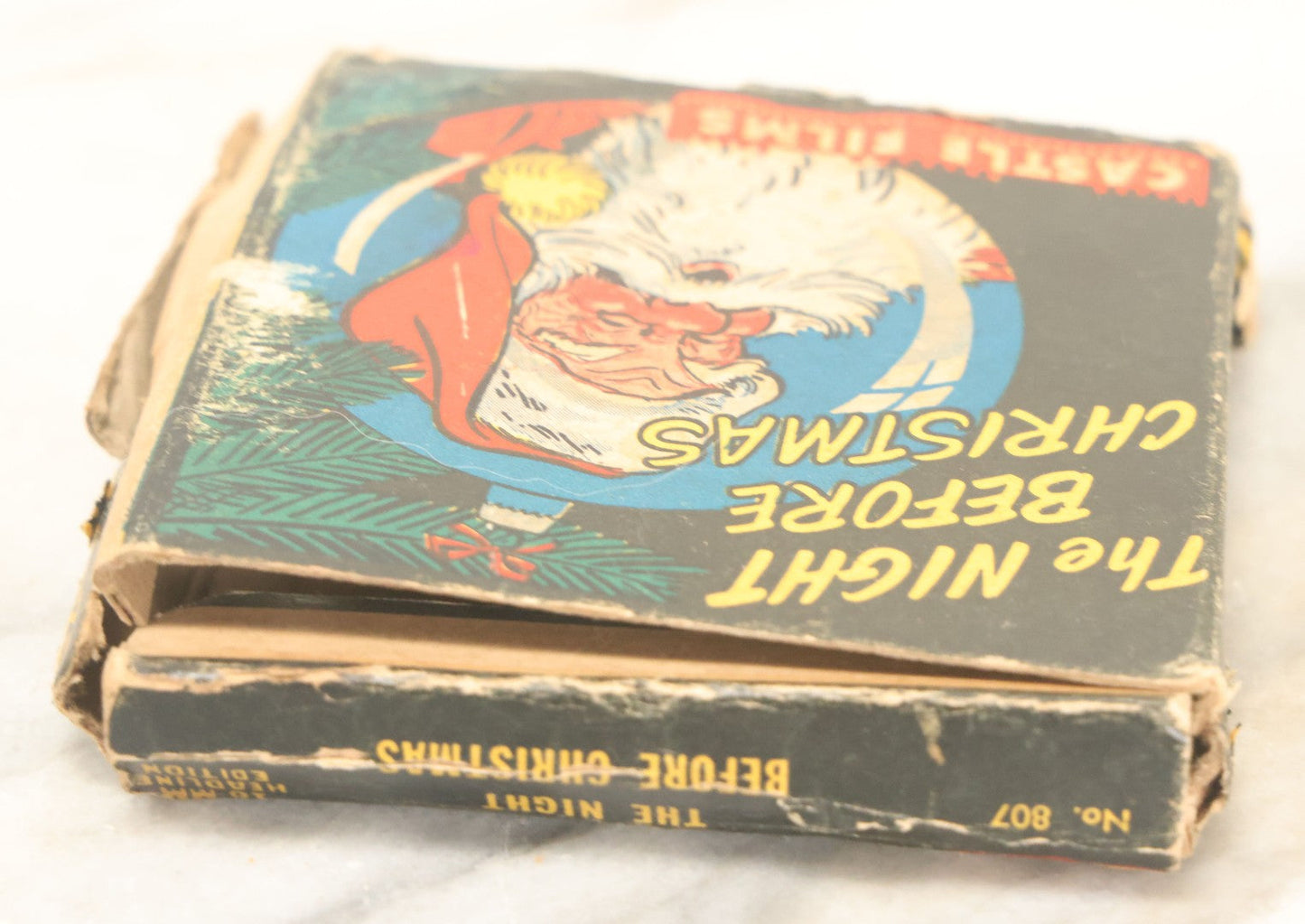 Lot 116 - Vintage "The Night Before Christmas" 16Mm Motion Picture Film, By Castle Films, No. 807, In Box, Note Box Worn