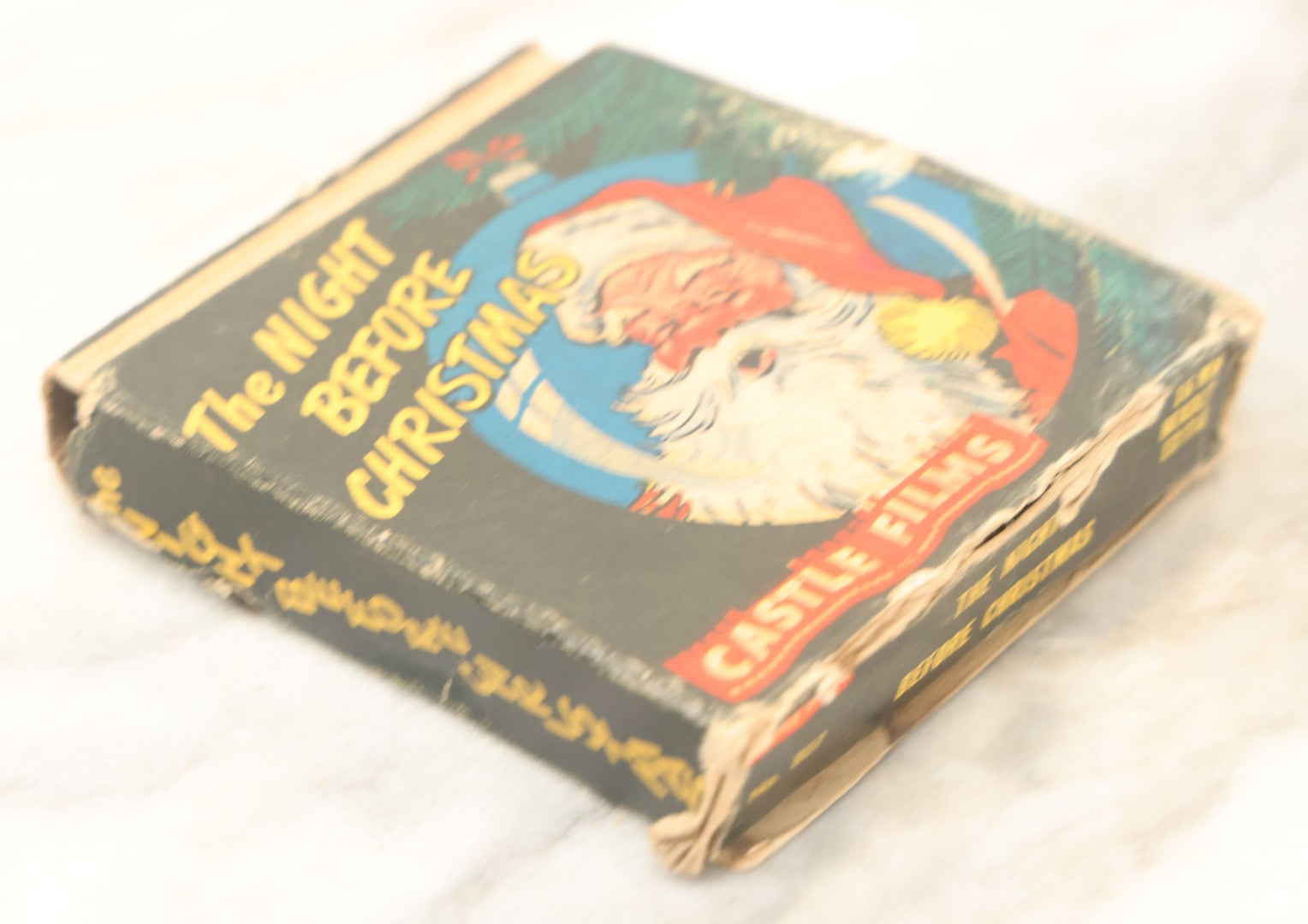 Lot 116 - Vintage "The Night Before Christmas" 16Mm Motion Picture Film, By Castle Films, No. 807, In Box, Note Box Worn