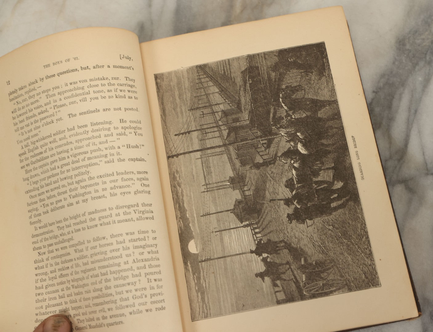 Lot 128 - "The Boys Of '61; Or, Four Years Of Fighting, Personal Observation With The Army And Navy" Antique Civil War History Book By Charles Carleton Coffin, Estes And Lauriat, Publishers, Boston, 1881, Illustrated, Note Binding Wear