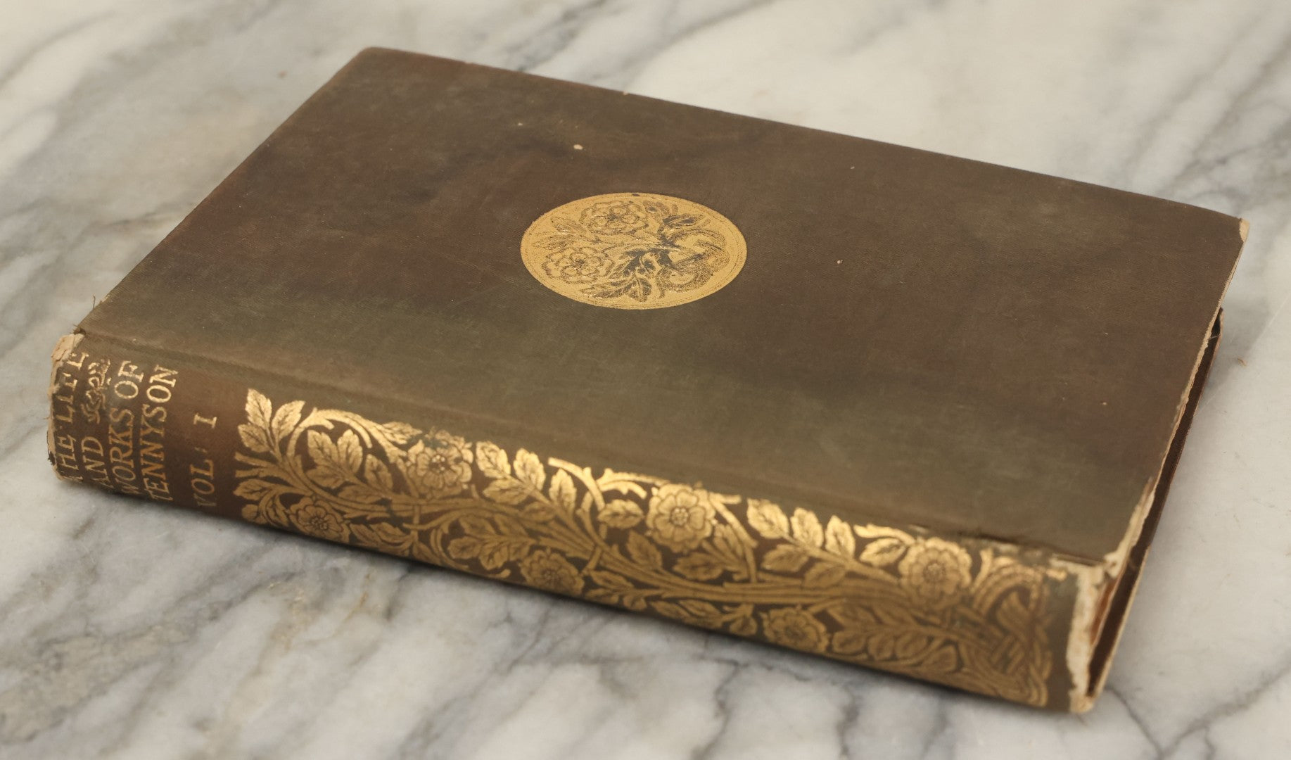 Lot 133 - "The Life And Works Of Alfred Lord Tennyson" Antique Book, Volume I Of X, "A Memoir By His Son," The Macmillan Company, Publishers, New York, 1899, Sparsely Illustrated