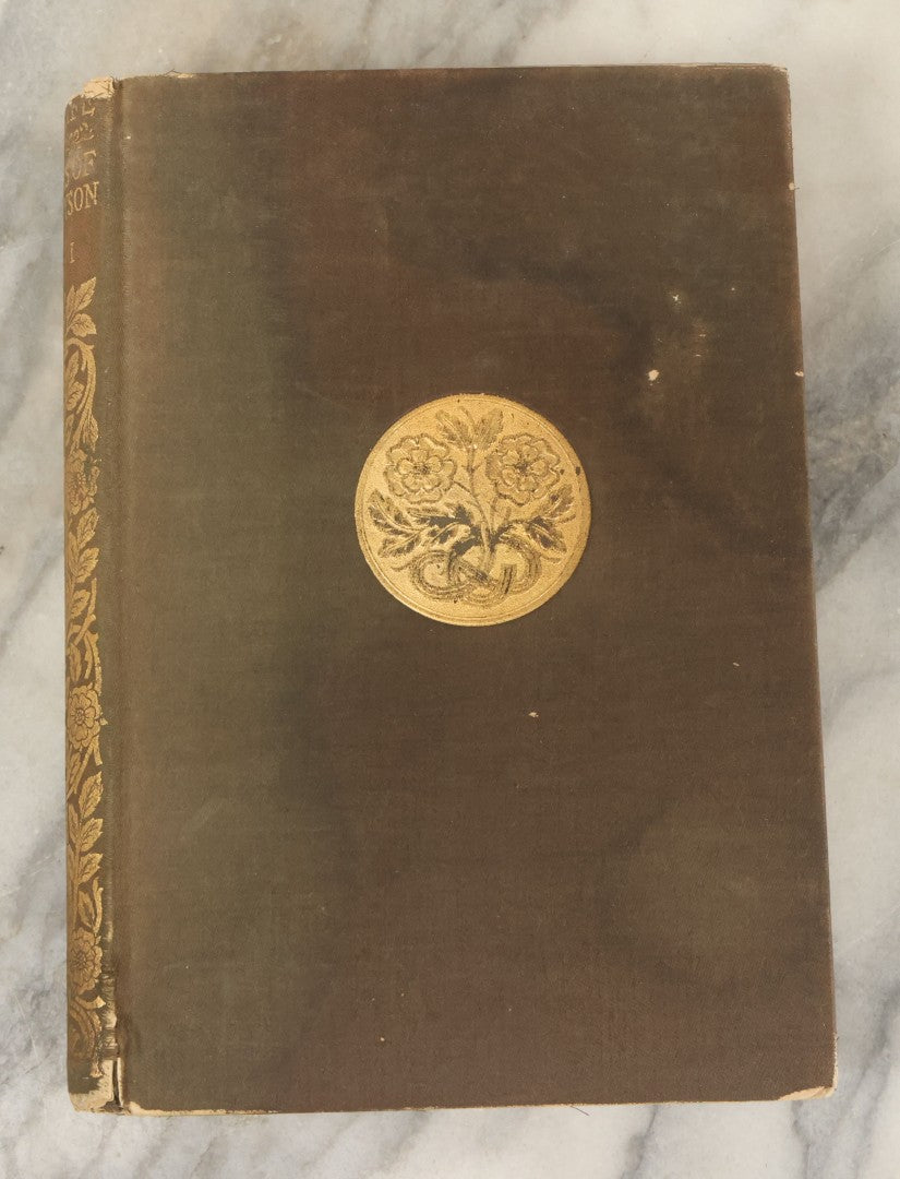 Lot 133 - "The Life And Works Of Alfred Lord Tennyson" Antique Book, Volume I Of X, "A Memoir By His Son," The Macmillan Company, Publishers, New York, 1899, Sparsely Illustrated