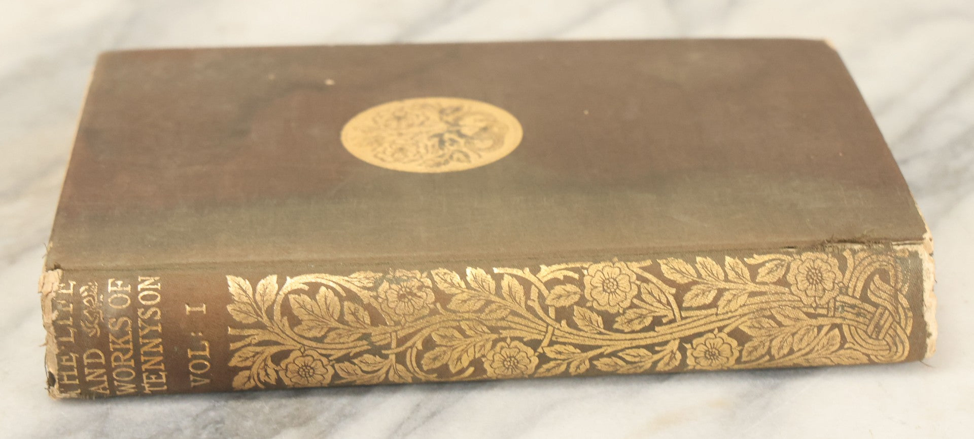 Lot 133 - "The Life And Works Of Alfred Lord Tennyson" Antique Book, Volume I Of X, "A Memoir By His Son," The Macmillan Company, Publishers, New York, 1899, Sparsely Illustrated