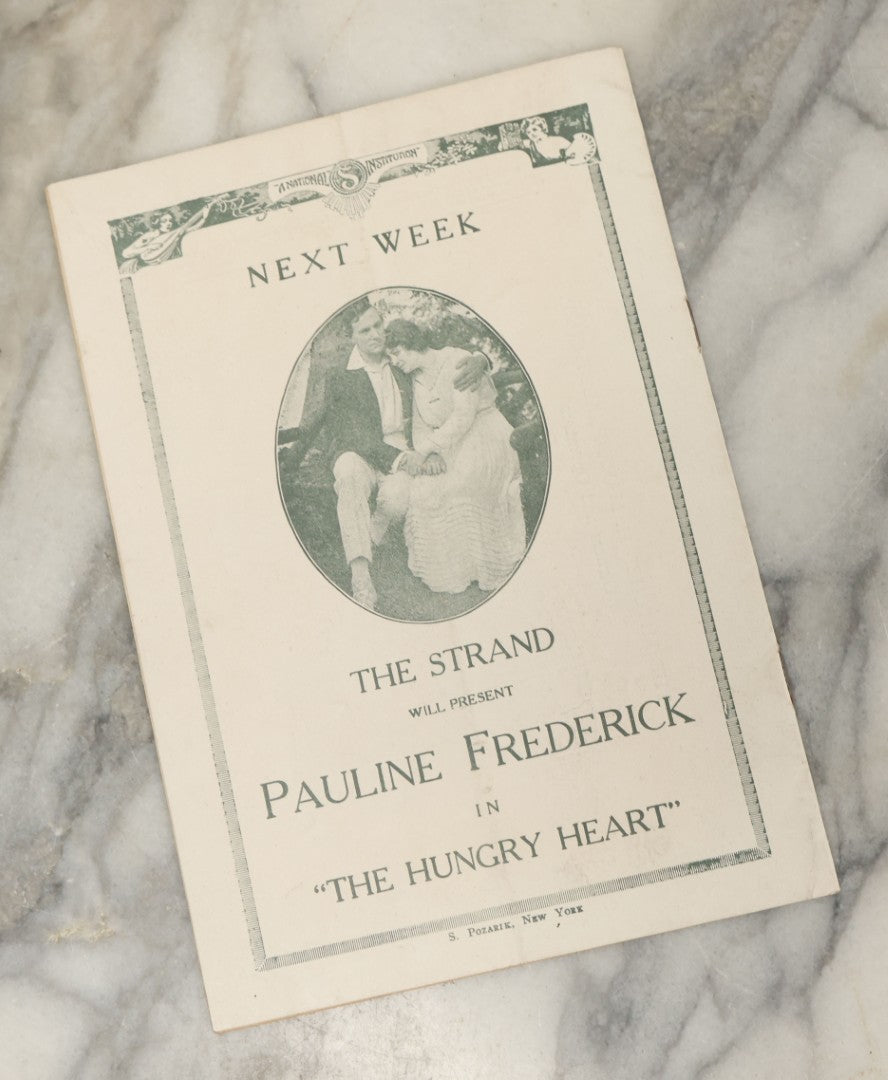 Lot 140 - Grouping Of Three Antique And Vintage Theater Playbills Including The Strand Theater, The Harris Theater, And Forty-Fourth Street Theatre, New York City