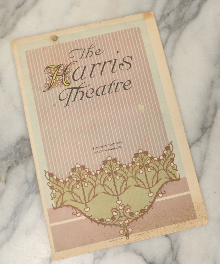 Lot 140 - Grouping Of Three Antique And Vintage Theater Playbills Including The Strand Theater, The Harris Theater, And Forty-Fourth Street Theatre, New York City