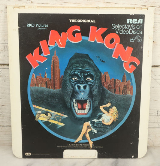 Lot 010 - Vintage Movie Laserdisc Of The Original "King Kong" (1933), An R.K.O. Pictures Presentation, R.C.A. Selectavision Videodiscs, Copyright 1981