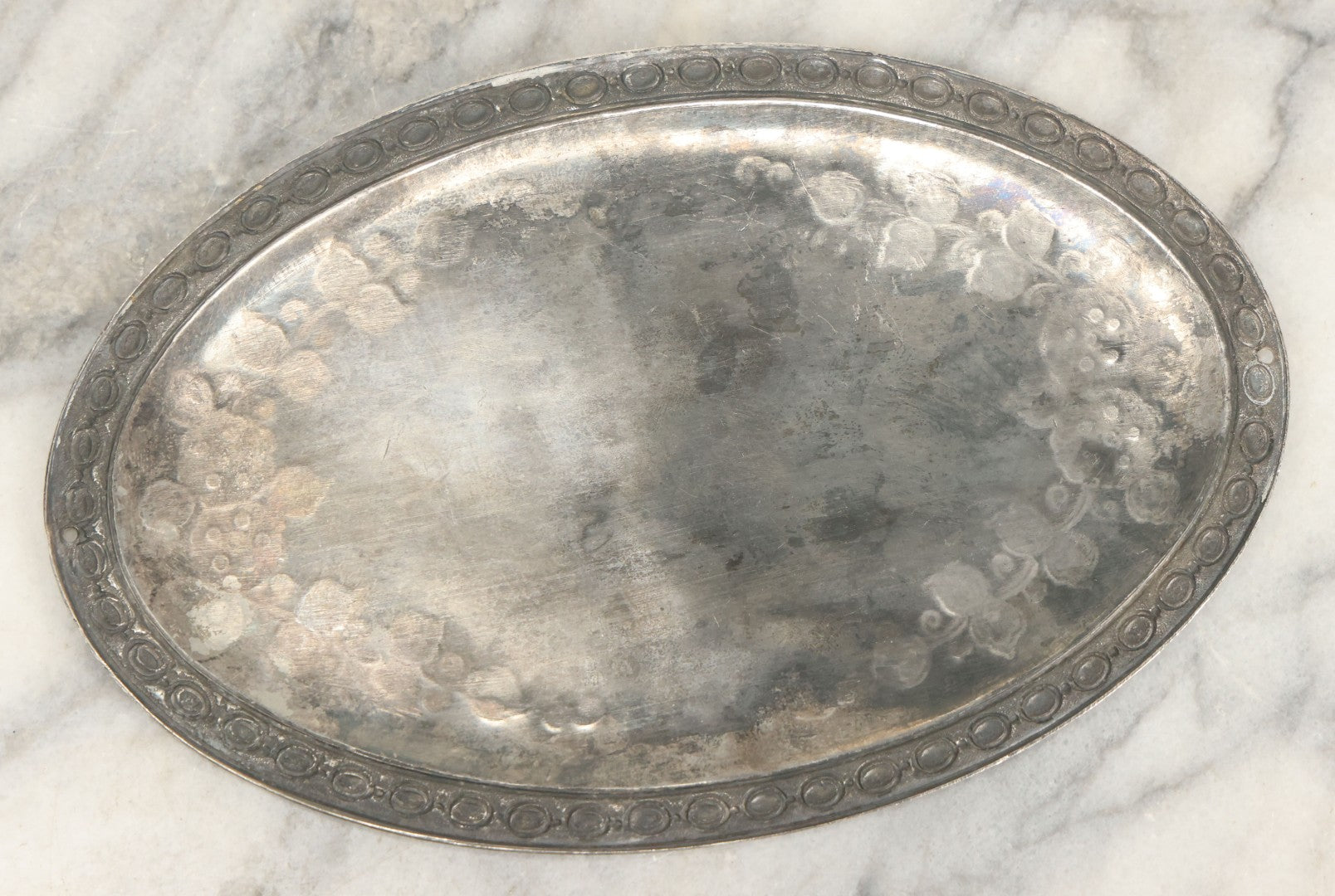 Lot 012 - Antique Silverplate Casket Memorial Plaque For William E. Litchfield, Died September 10th, 1867, Aged 24 Years Old