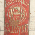 Lot 026 - Antique Reiss & Brady Cresca Extra Fancy Cluster Raisins Embossed Tin, New York And Bordeaux, Packed In Malaga Spain,