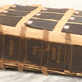 Lot 032 - Antique Sample Fabric Wool Swatch Book From Calumet Woolen Co., Styles No. 1195-1661 & Great River Woolen Co., Styles No. 1-1303, Containing Dozens Of Fabric Samples, Missing Front Cover, Dated 1894