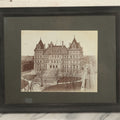 Lot 088 - Antique Framed Boarded Photo Of The New York State Capitol Building Exterior, Albany, New York, Circa 1899, Overall Dimensions 15-5/8" x 12-5/8"