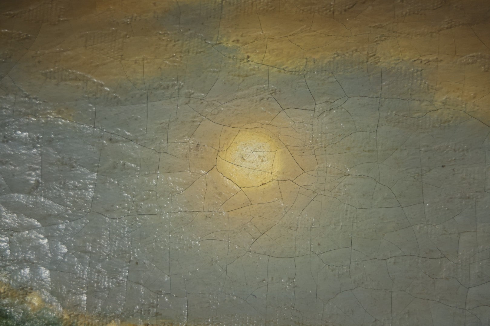 Antique Oil On Canvas Maritime Nautical Painting Of A Night Time Seascape, With Waves Crashing On Rocky Shore, Artist Signed, Richard Dey De Ribcowsky (Bulgarian-American, 1880-1936). 48" x 18"