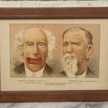 Lot 070 - Antique Skin Condition Medical Print, Smoker's Cancer & Leprosy, From Photographs Of Skin Diseases Under The Direction Of George Henry Fox, M.D., Published By E.B. Treat, New York, In Custom Frame, 11-1/4" x 8"