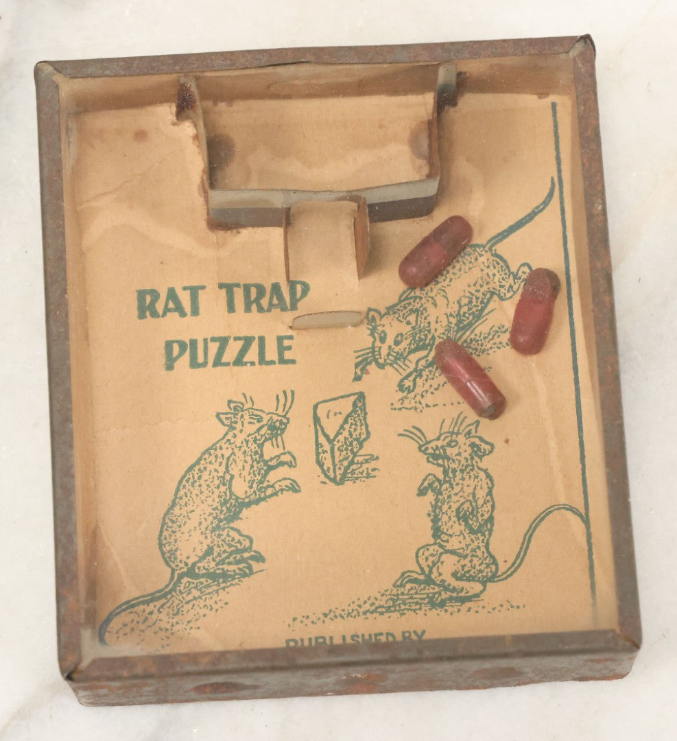 Lot 078 - Antique Rat Trap Puzzle Dexterity Game, Manufactured By Selc ...
